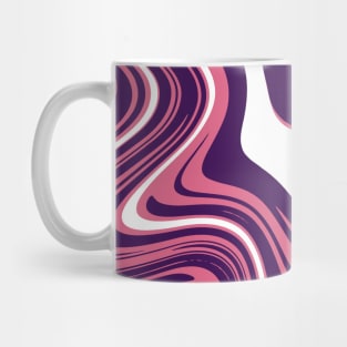 Pink Purple Colors Marble Pattern Swirl Design Abstract Art Background Mug